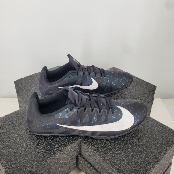 Nike Shoes Men 10 Zoom Rival S 9 Black Indigo Fog Speckle Track  907564-003 - Picture 4 of 13